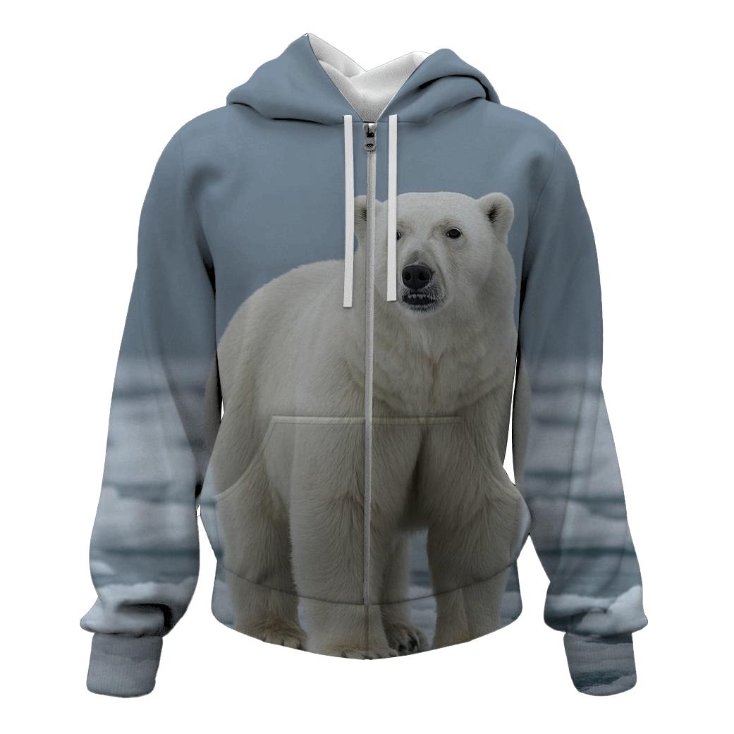 Ice Edge Sentinel Polar Bear hoodie designs
