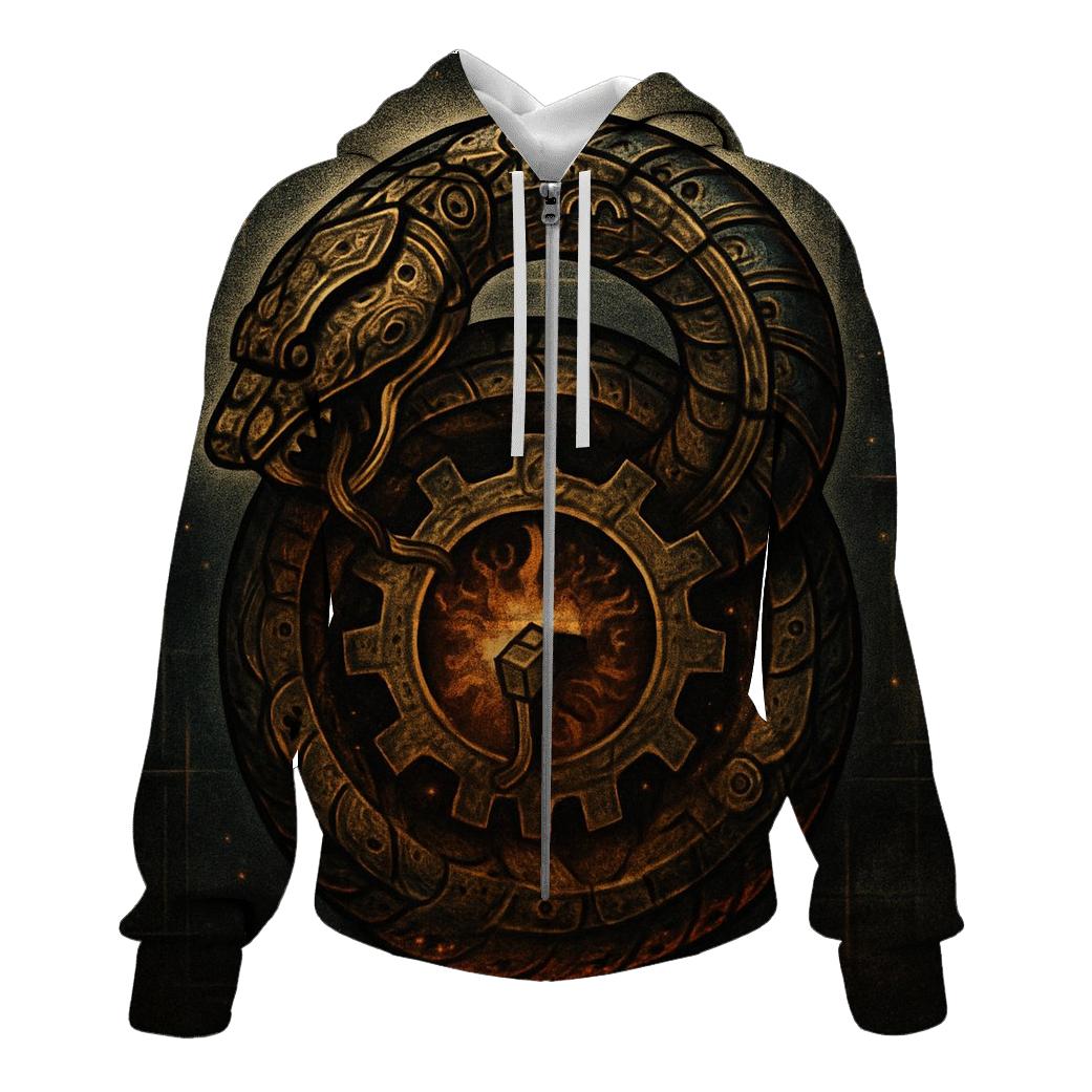 Clockwork Ouroboros Foundry heavyweight hoodies
