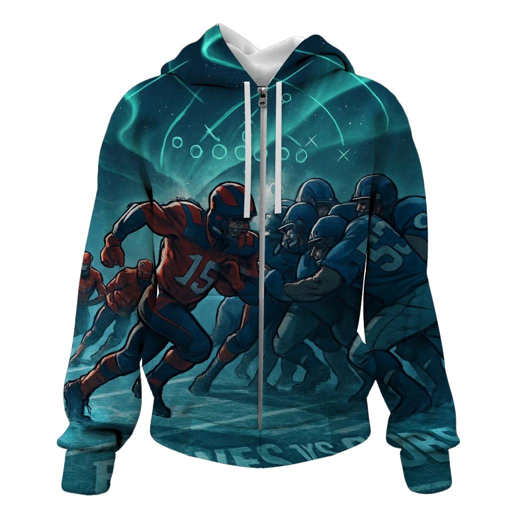 Polar Wind Play Call Clash embroidered hoodies