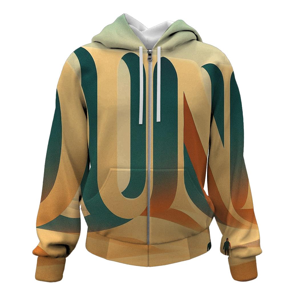 Desert Mirage Typography Dunes heavyweight hoodies