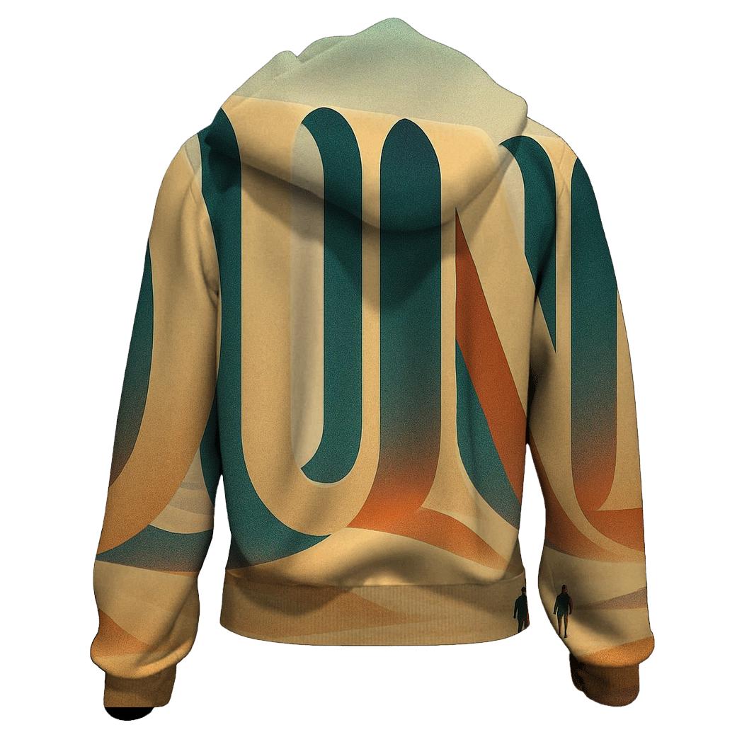 Desert Mirage Typography Dunes heavyweight hoodies