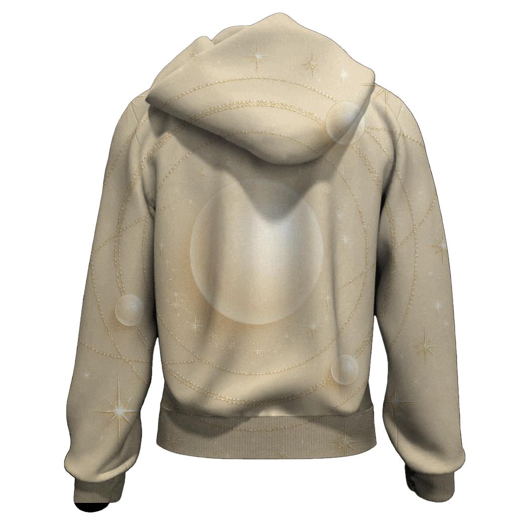 Champagne Orbit Pearls premium hoodies