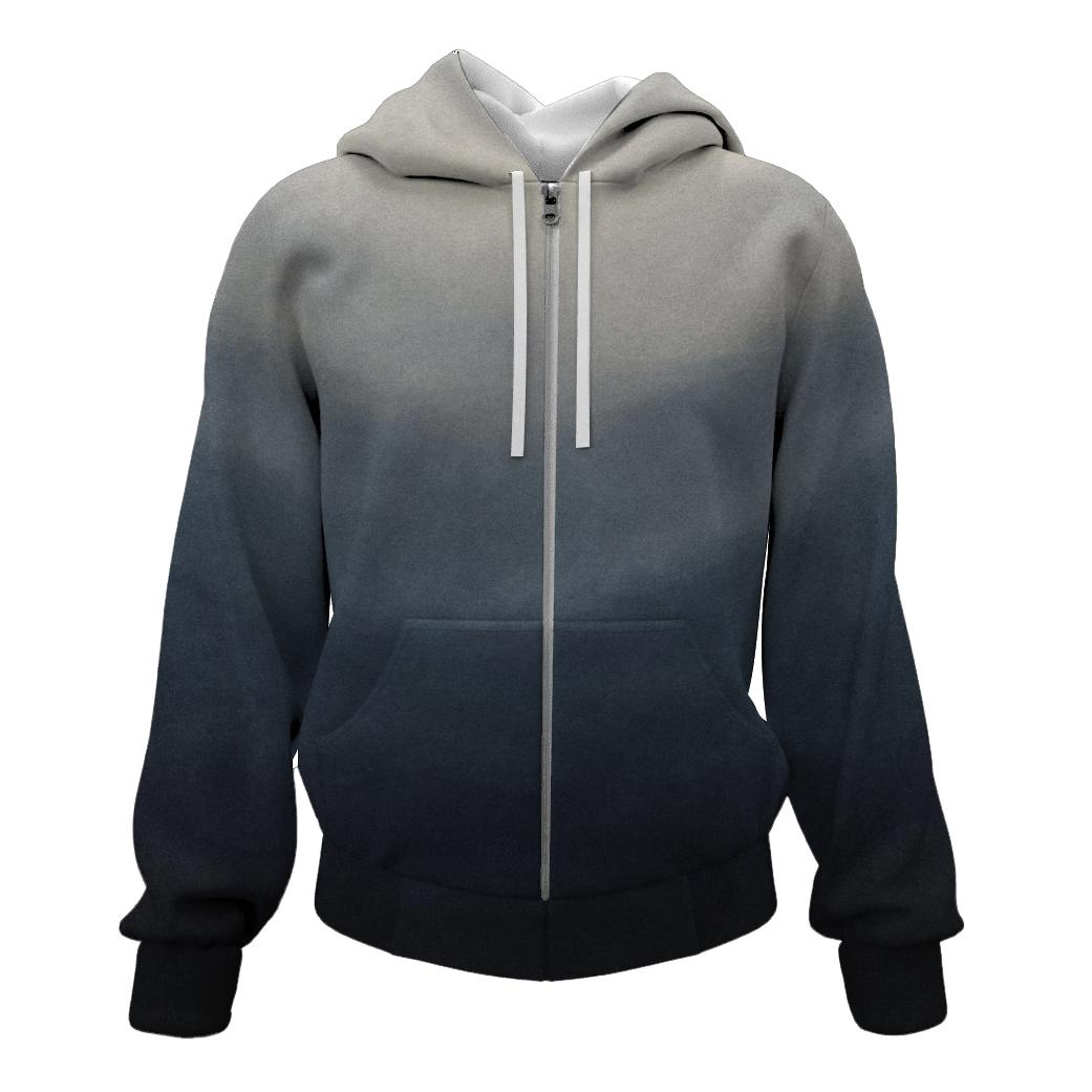 Moonlit Ink Wash Gradient designer hoodies