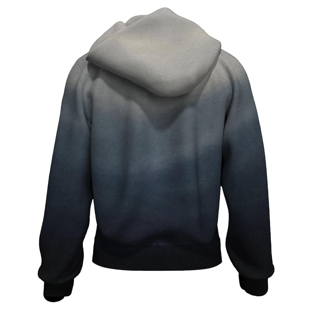 Moonlit Ink Wash Gradient designer hoodies