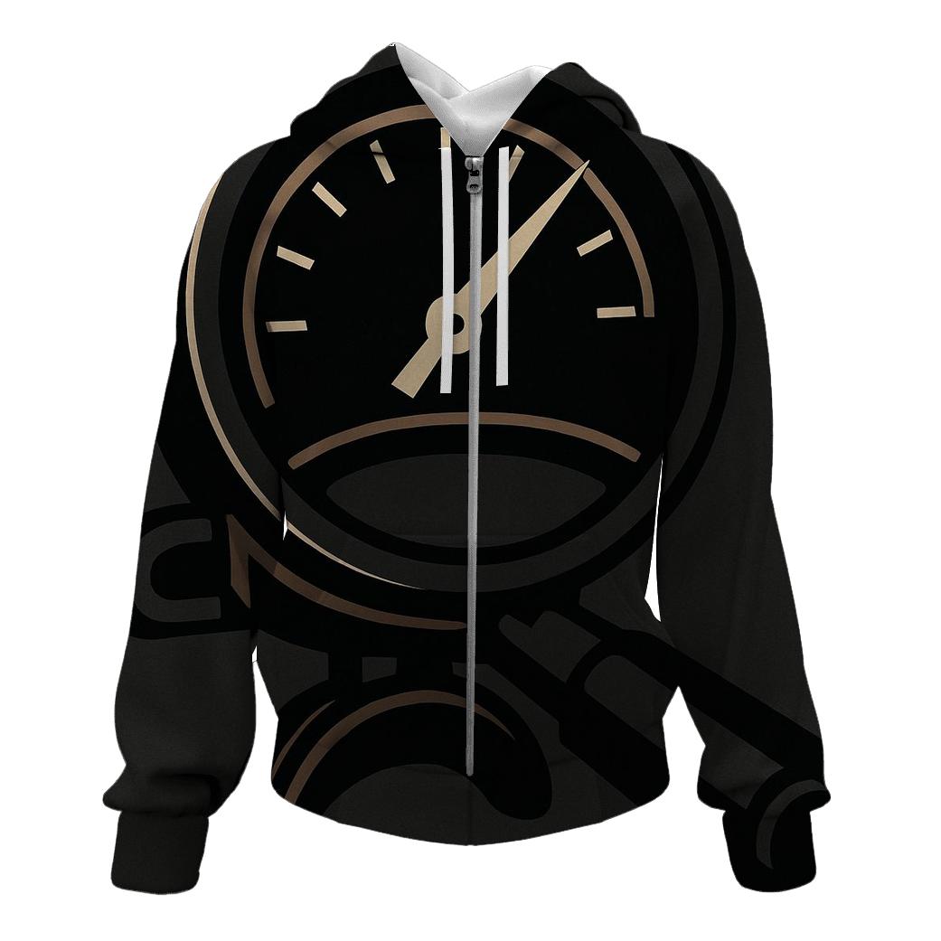 Espresso Gauge Cutaway designer hoodies