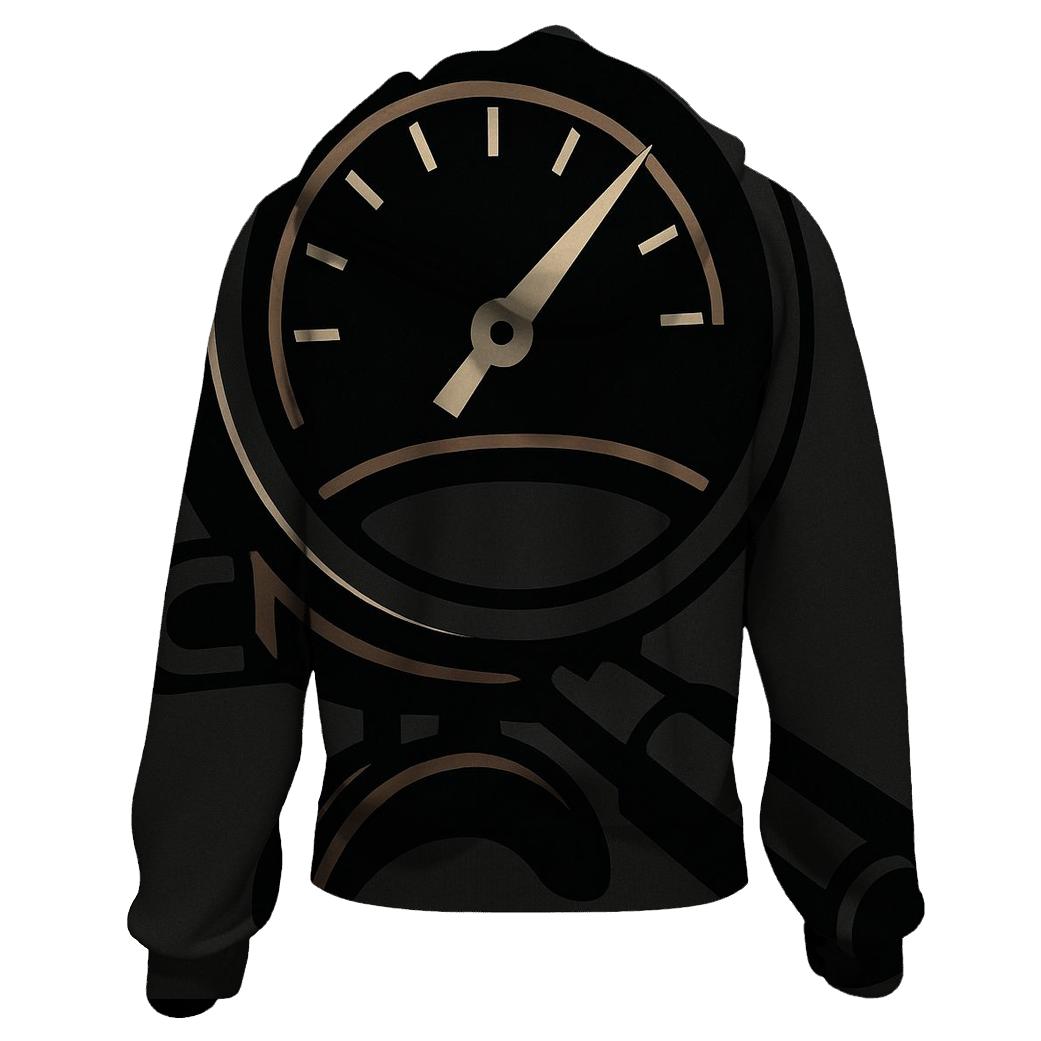 Espresso Gauge Cutaway designer hoodies