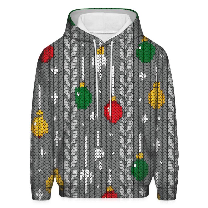 Icicle And Ornament Tinsel Ladder Design hoodie trends