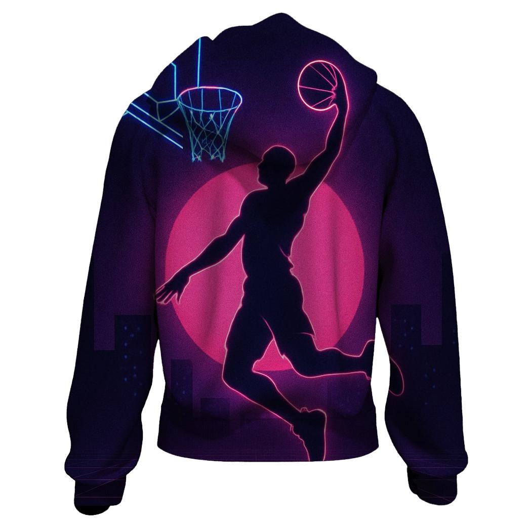 Neon Court Basketball Elevation heavyweight hoodies