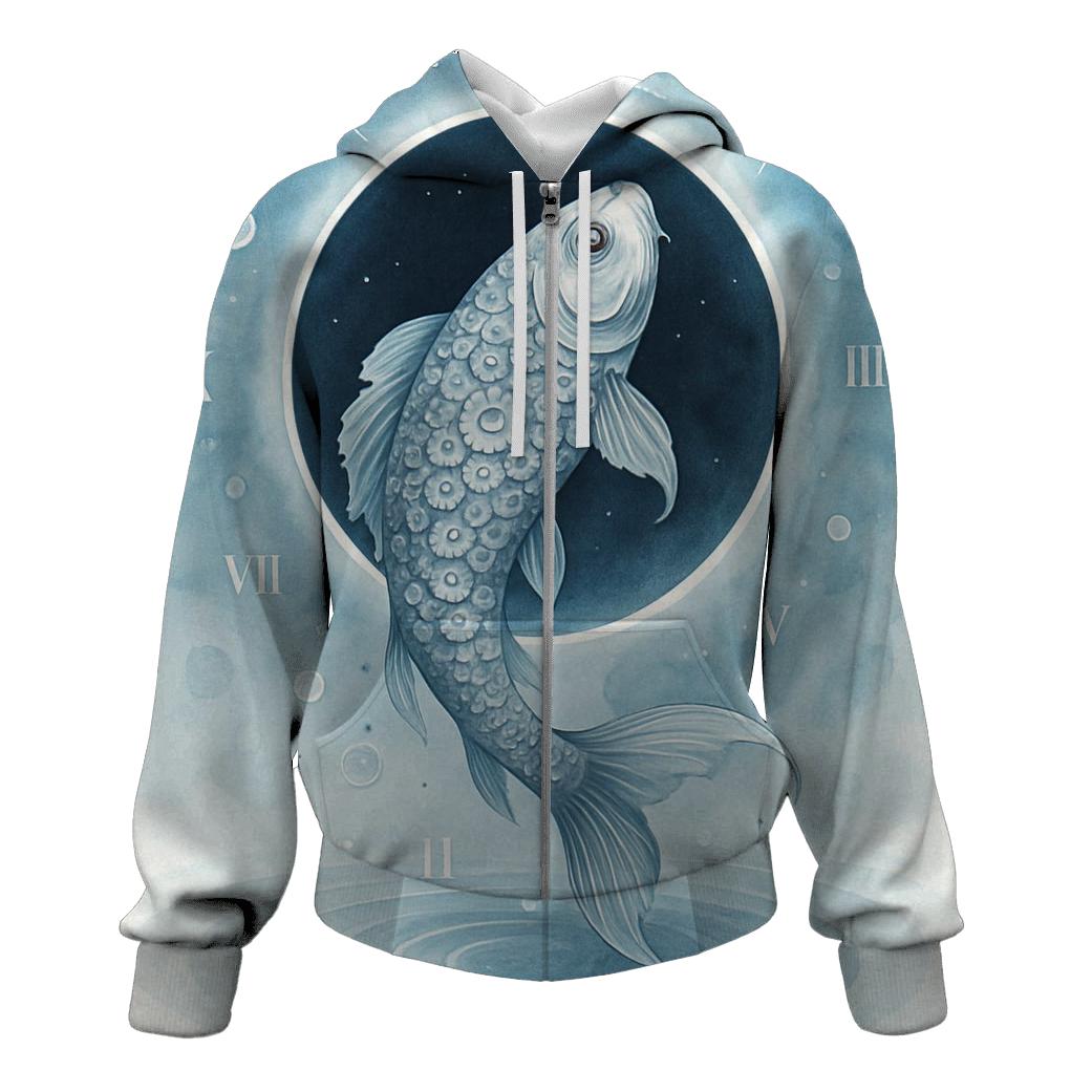 Clockwork Koi Eclipse premium hoodies