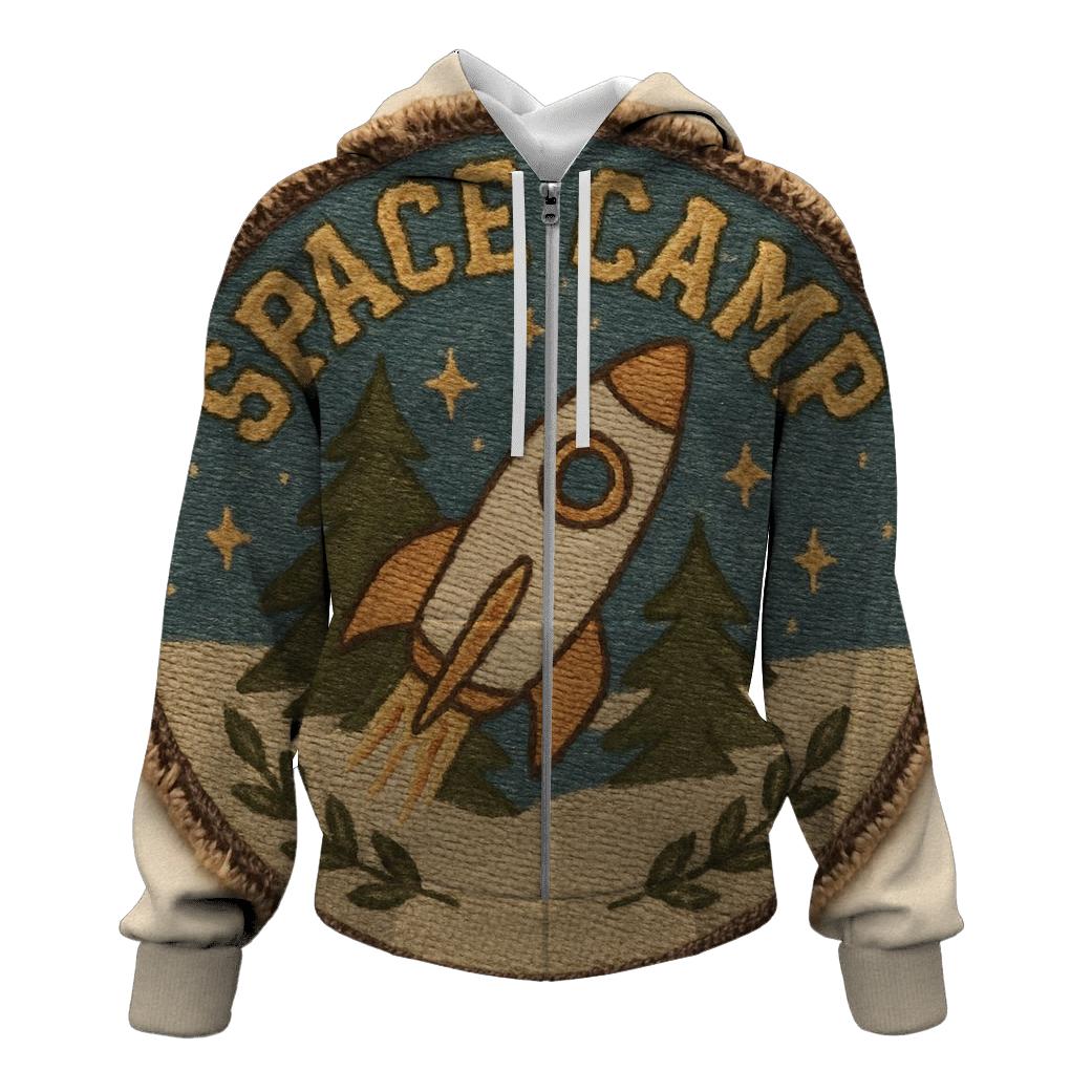 Distressed Space Camp Badge Patch custom hoodies