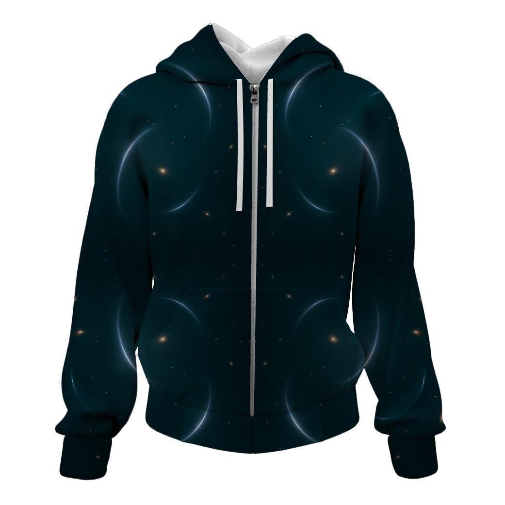 Gravitational Lens Arc Constellation custom hoodies