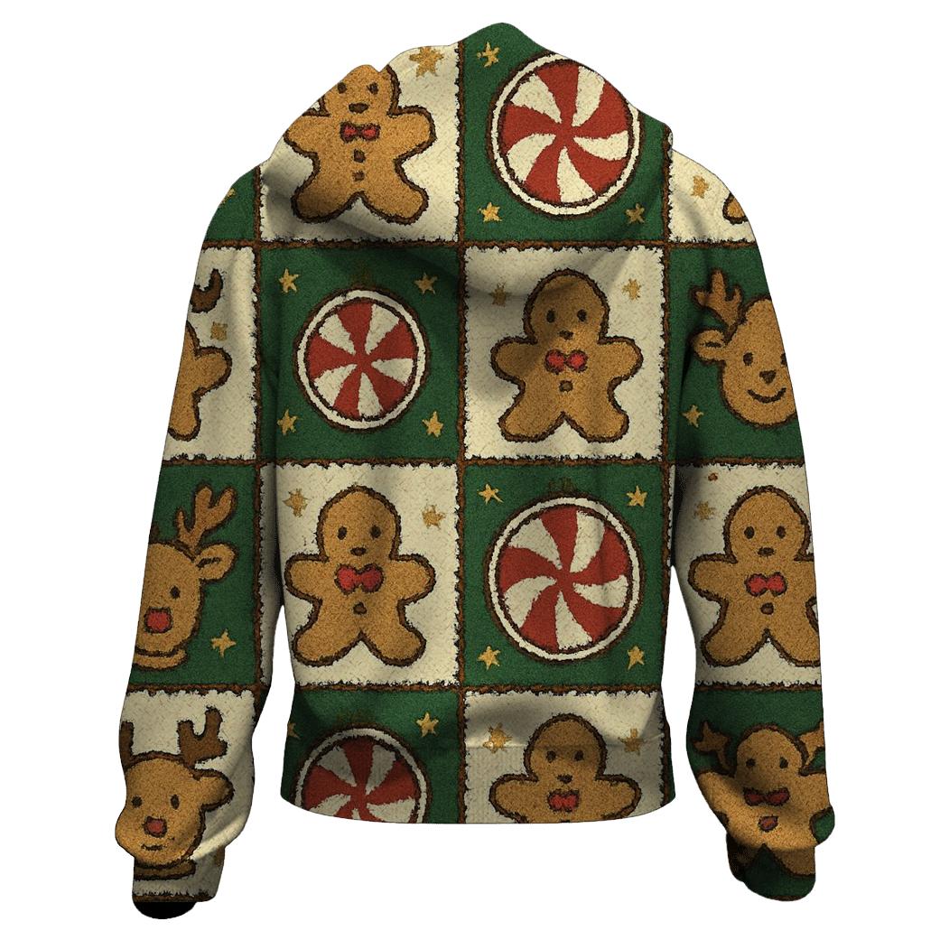 Reindeer Snack Time Checkerboard Design hoodie designs