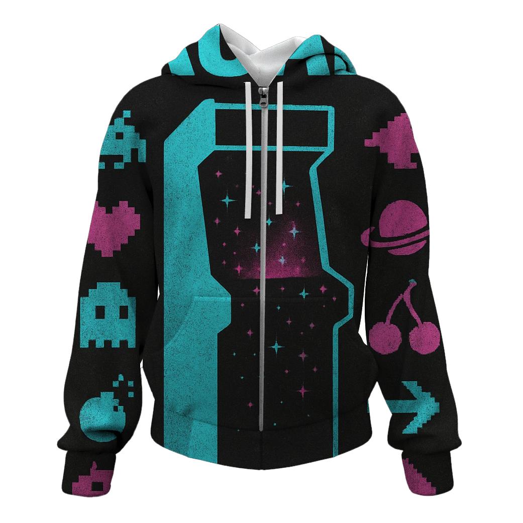 Classic Arcade Cabinet Starfield Flyer hoodie designs