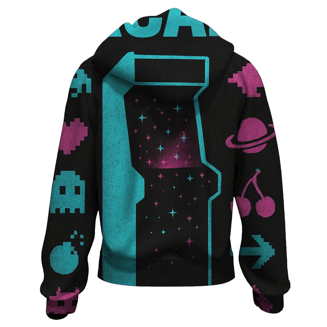 Classic Arcade Cabinet Starfield Flyer hoodie designs