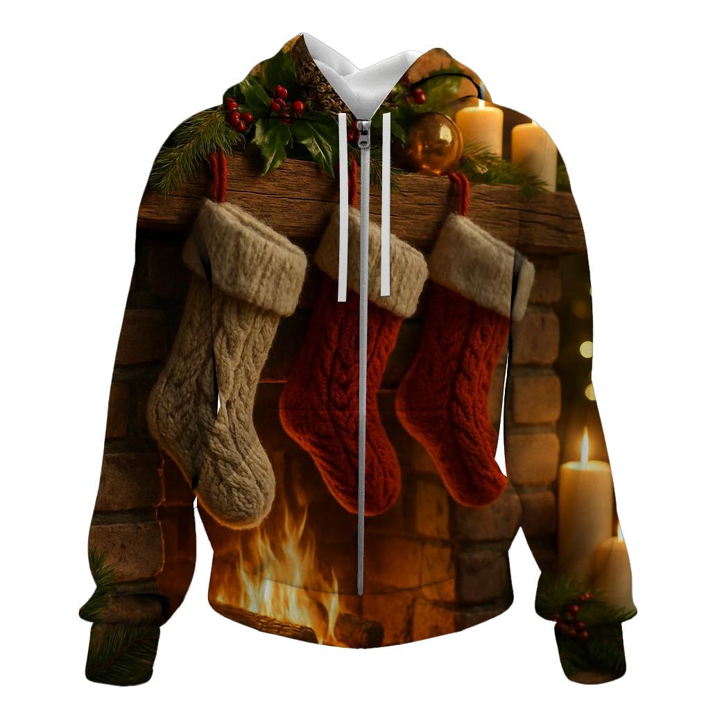 Hearthside Stockings And Quiet Snow Glow pullover hoodies
