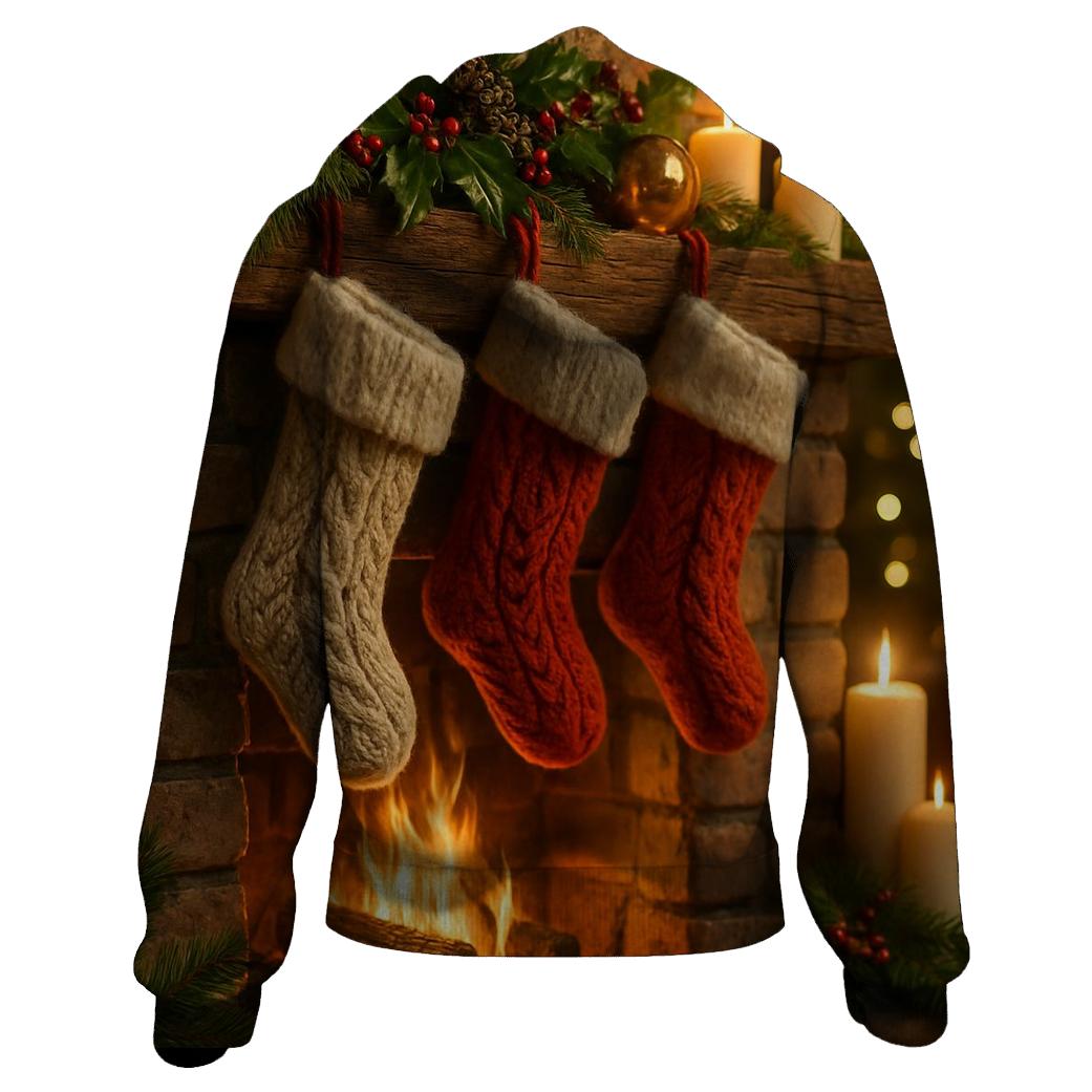 Hearthside Stockings And Quiet Snow Glow pullover hoodies