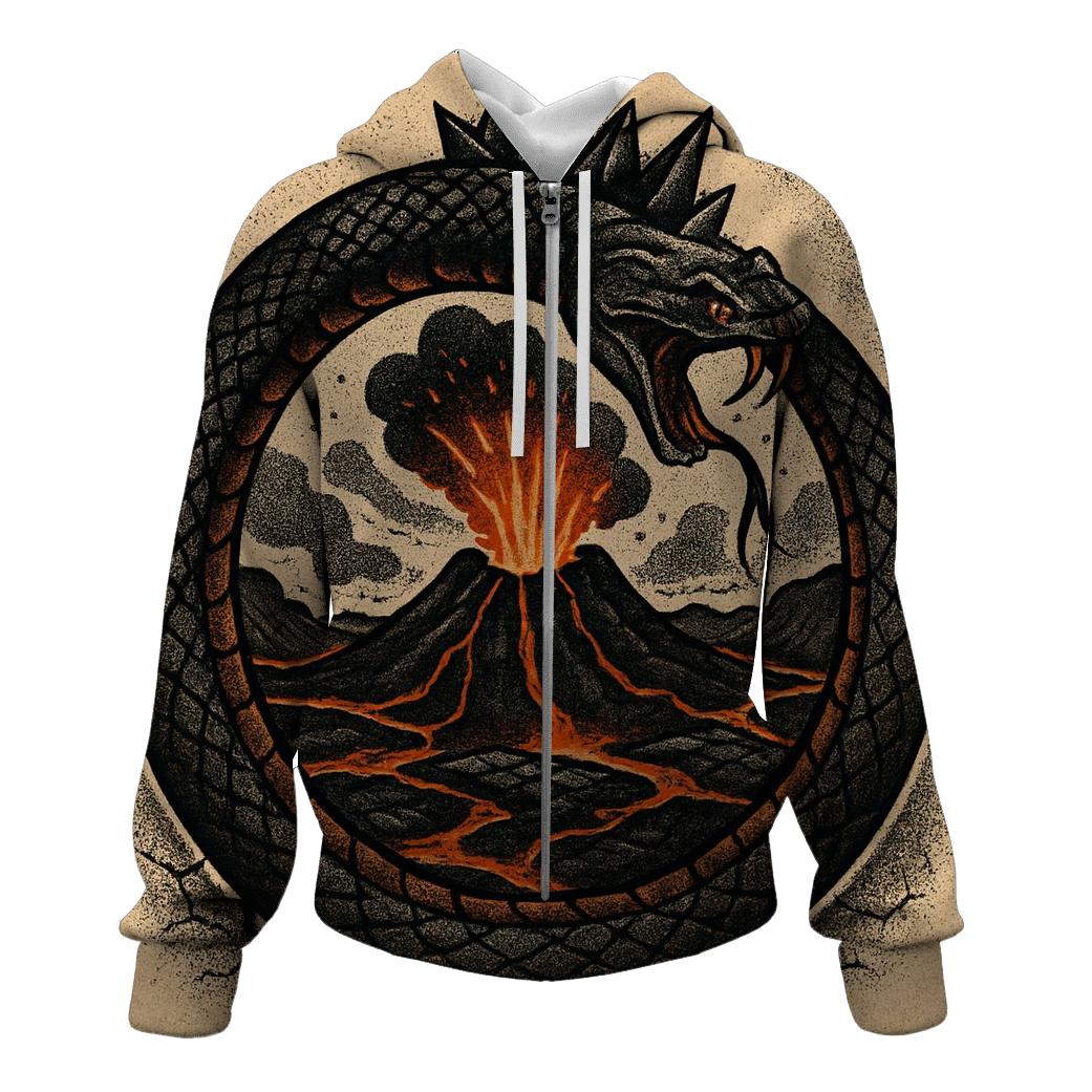 Volcanic Crown Ouroboros lightweight hoodies