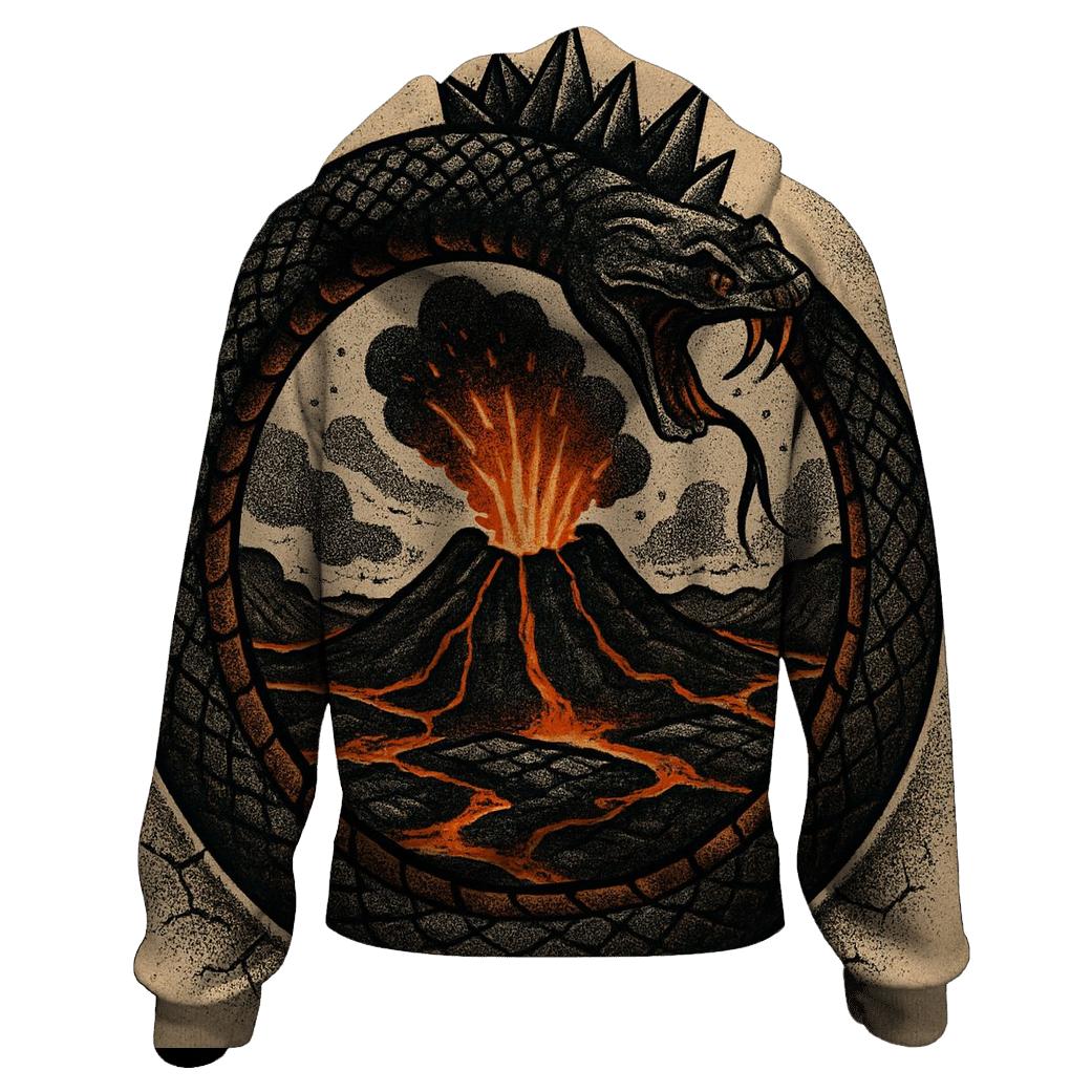 Volcanic Crown Ouroboros lightweight hoodies
