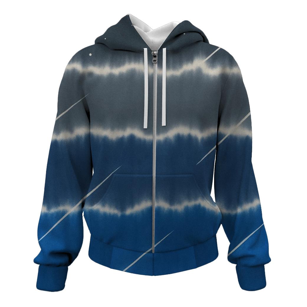 Meteor Shower Horizon Stripes designer hoodies