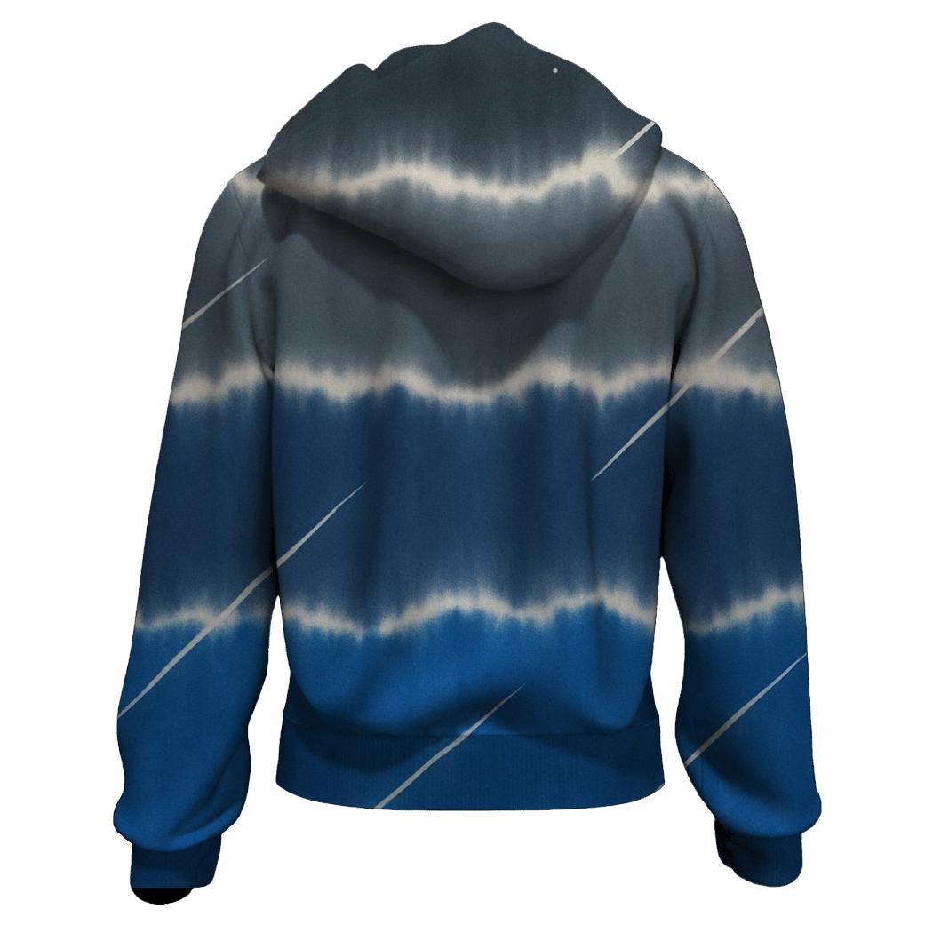Meteor Shower Horizon Stripes designer hoodies