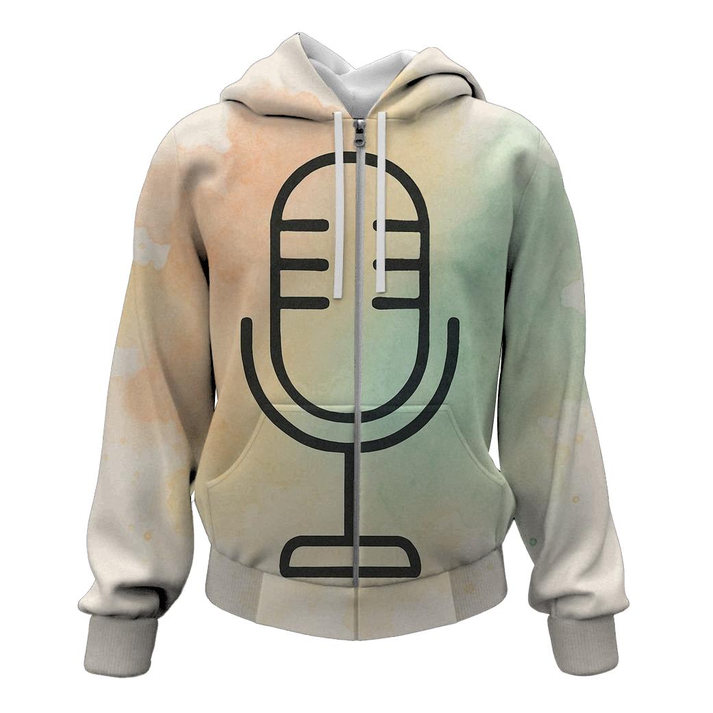 Microphone Nebula Bloom heavyweight hoodies