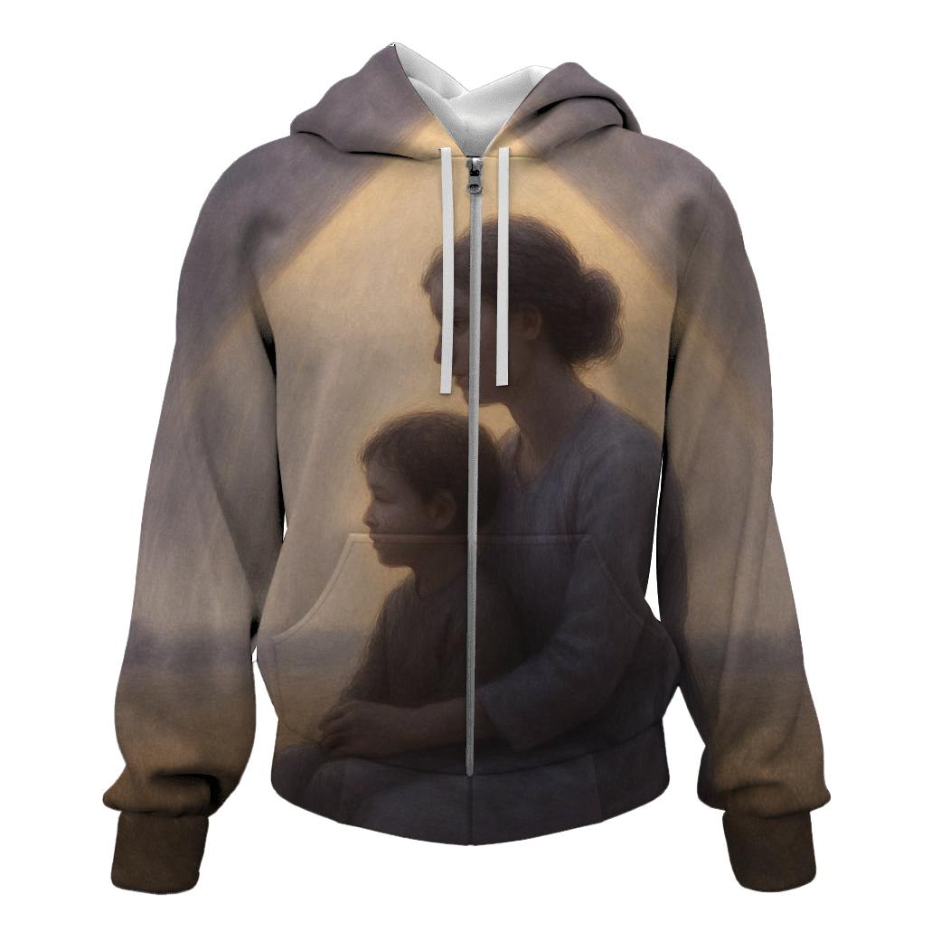 The Shelter That Did Not Need Walls embroidered hoodies