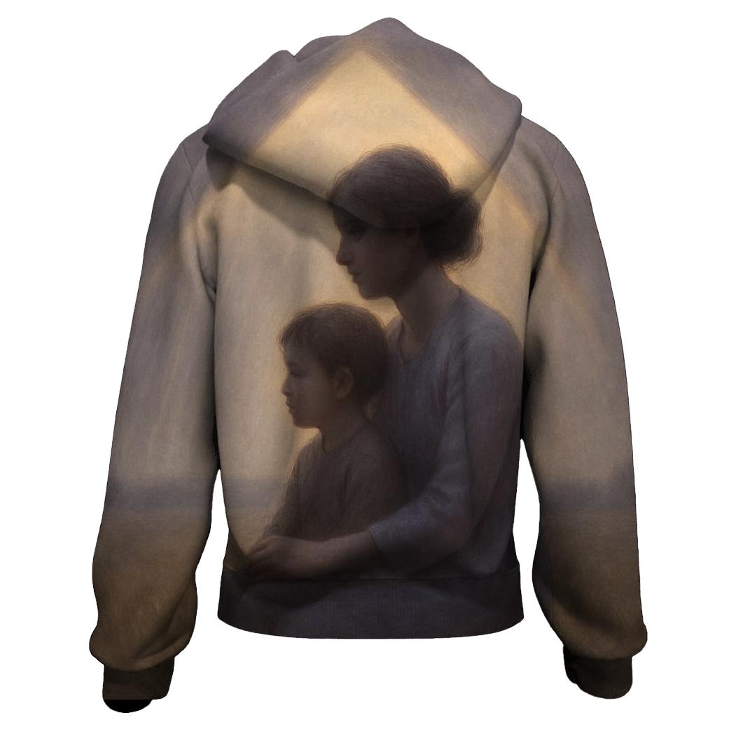 The Shelter That Did Not Need Walls embroidered hoodies