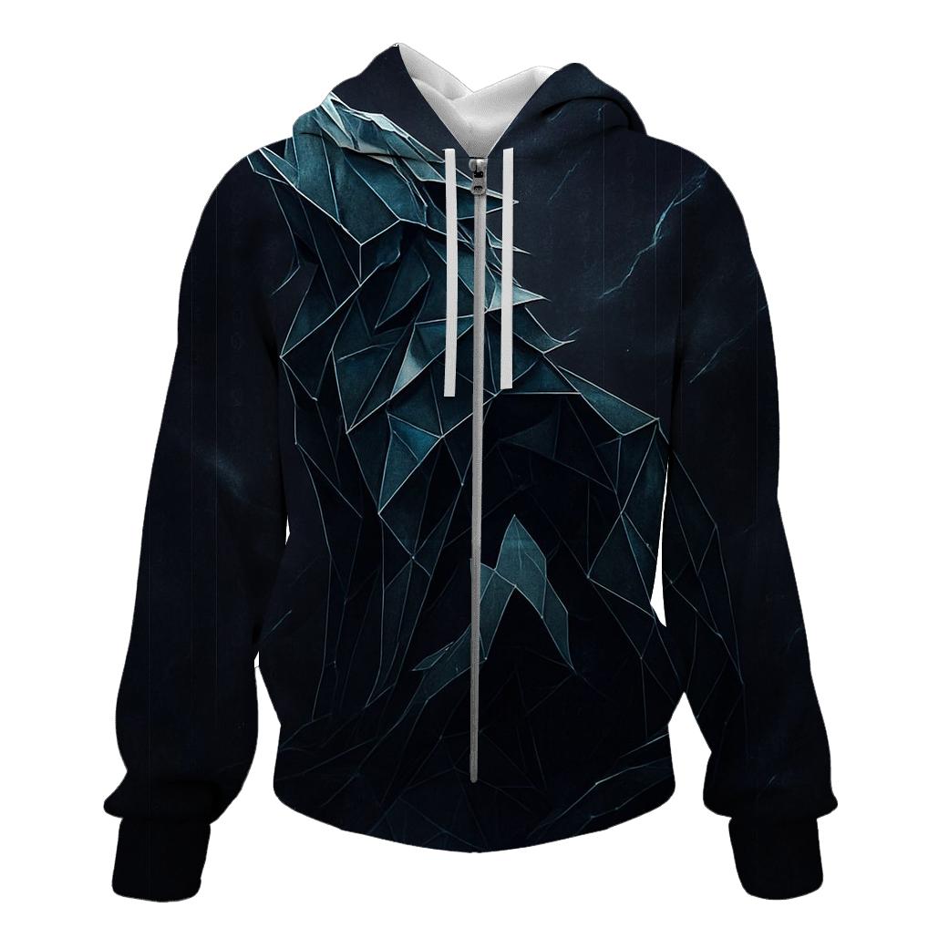 Mirrored Wolf Cipher pullover hoodies