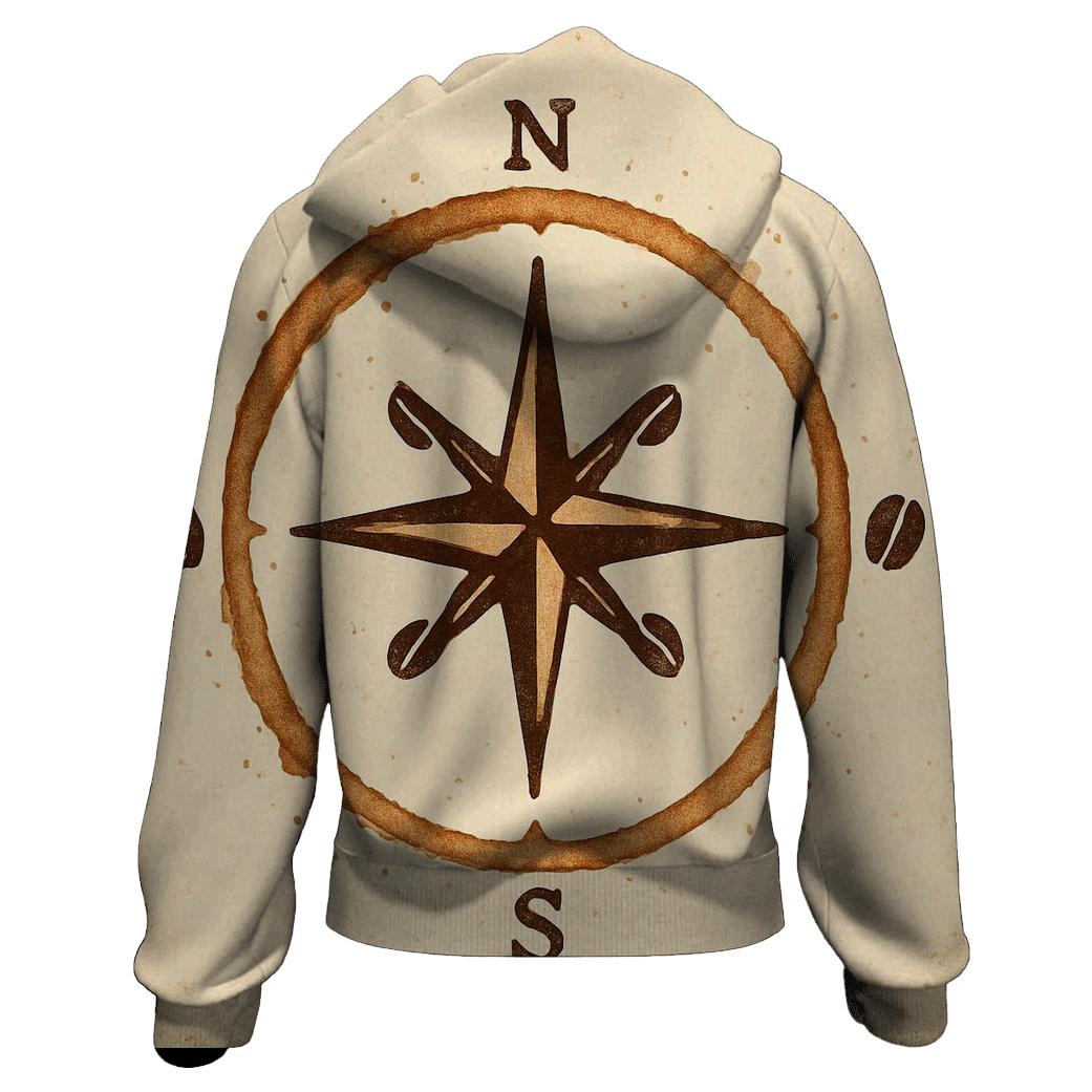Stain Ring Compass designer hoodies