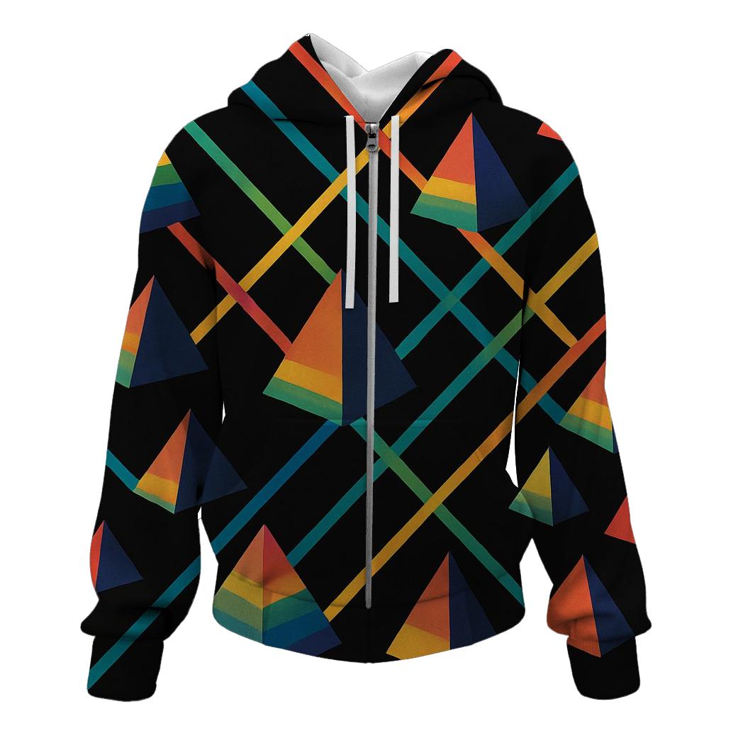 Laser Prism Geometry Field heavyweight hoodies