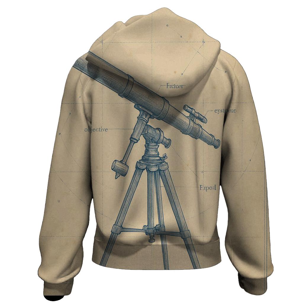 Old Observatory Blueprint Coffeehouse Print custom hoodies