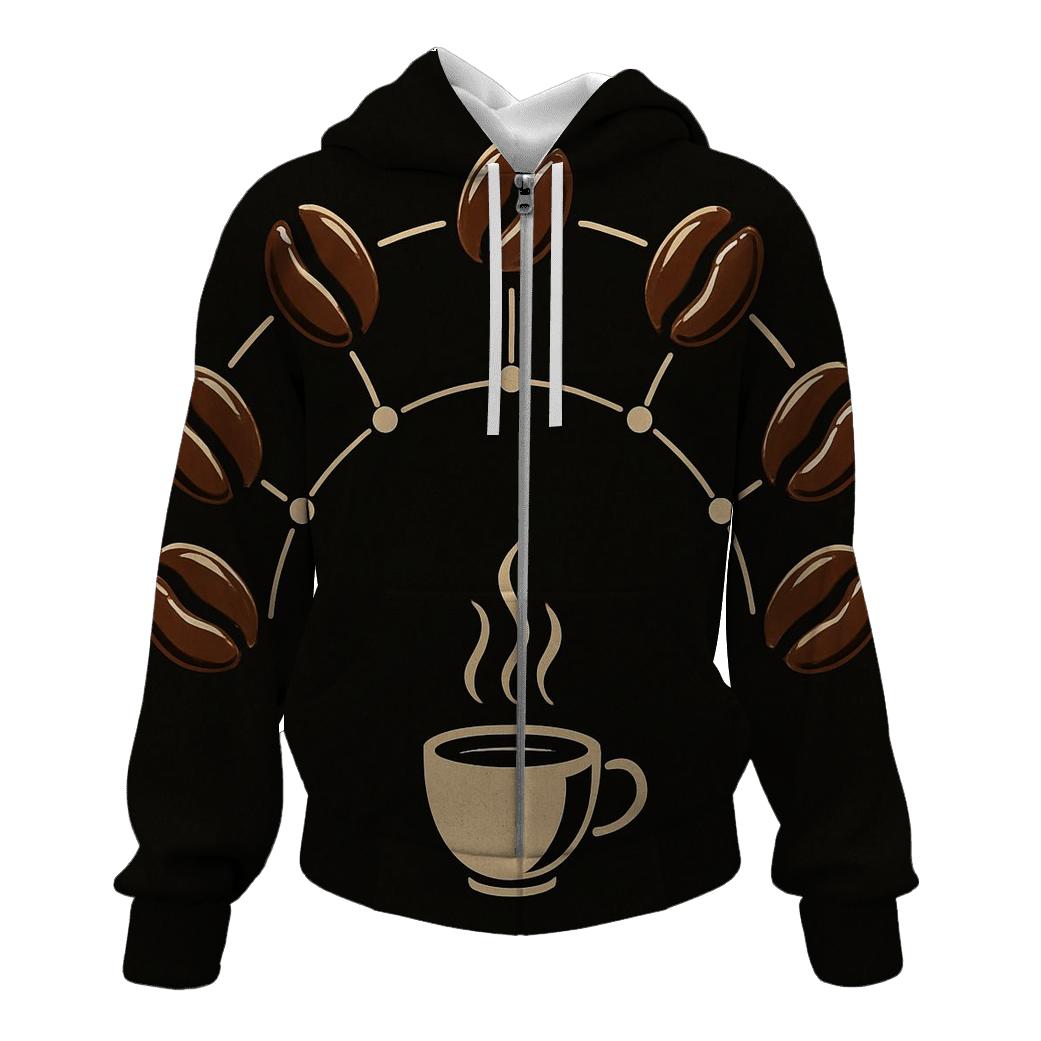 Bean Constellation Arc embroidered hoodies