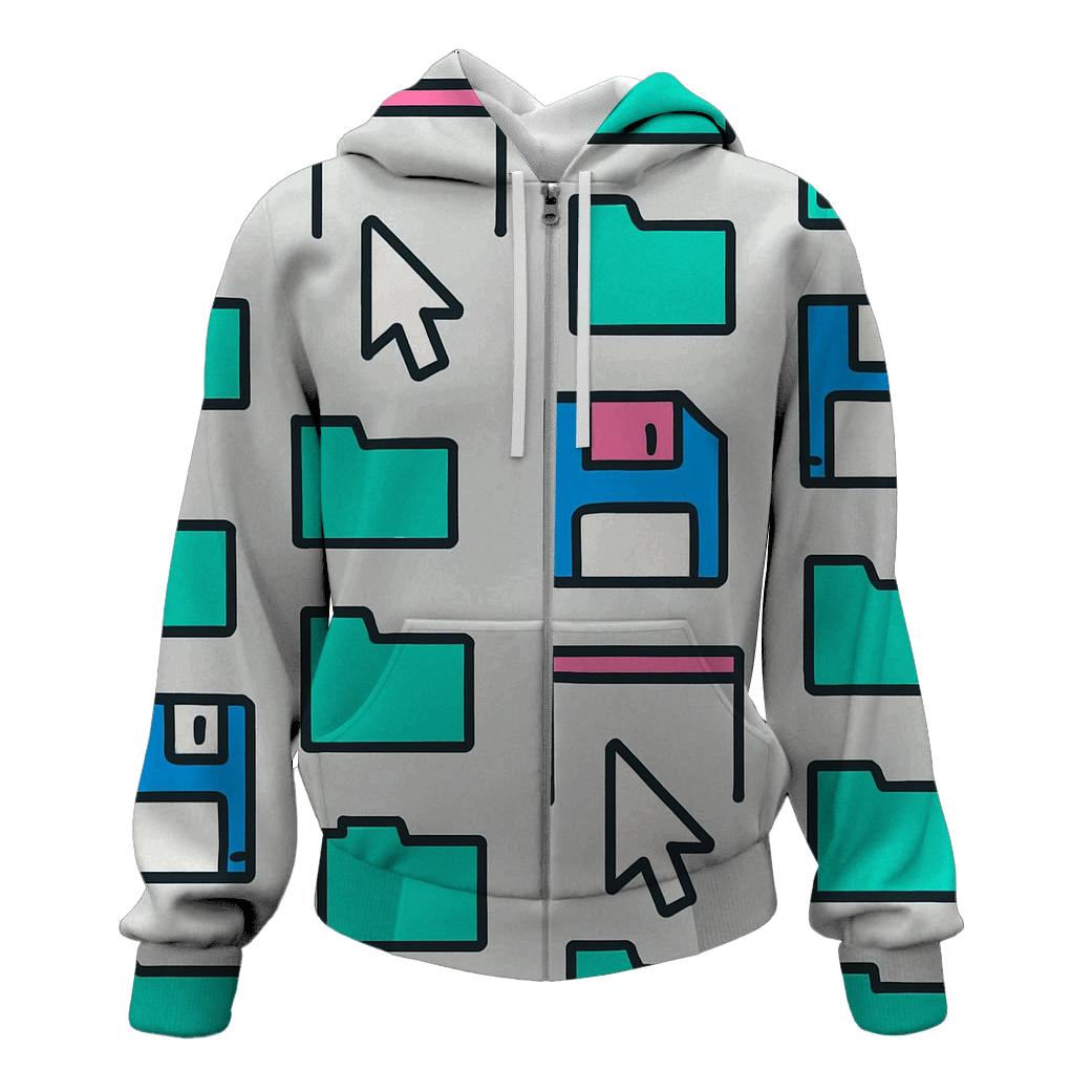 Retro Computer Desktop Icons hoodie designs
