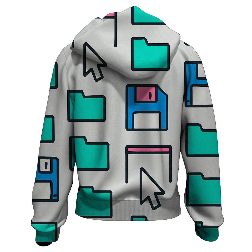 Retro Computer Desktop Icons hoodie designs