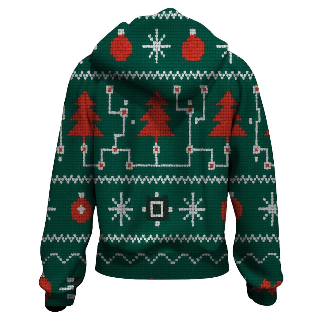 Christmas Tree Circuit Row Design hoodies fashion