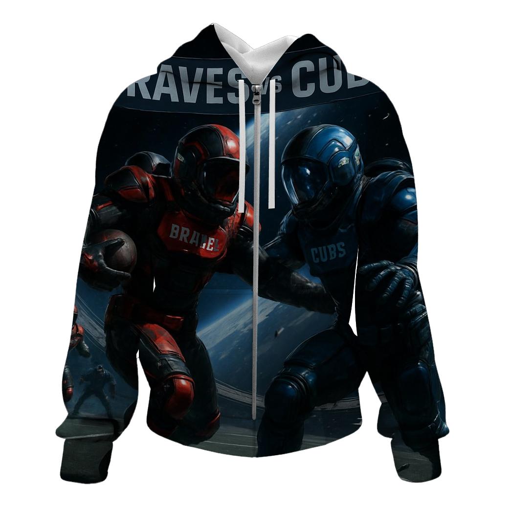 Zero Gravity End Zone Impact zip-up hoodies