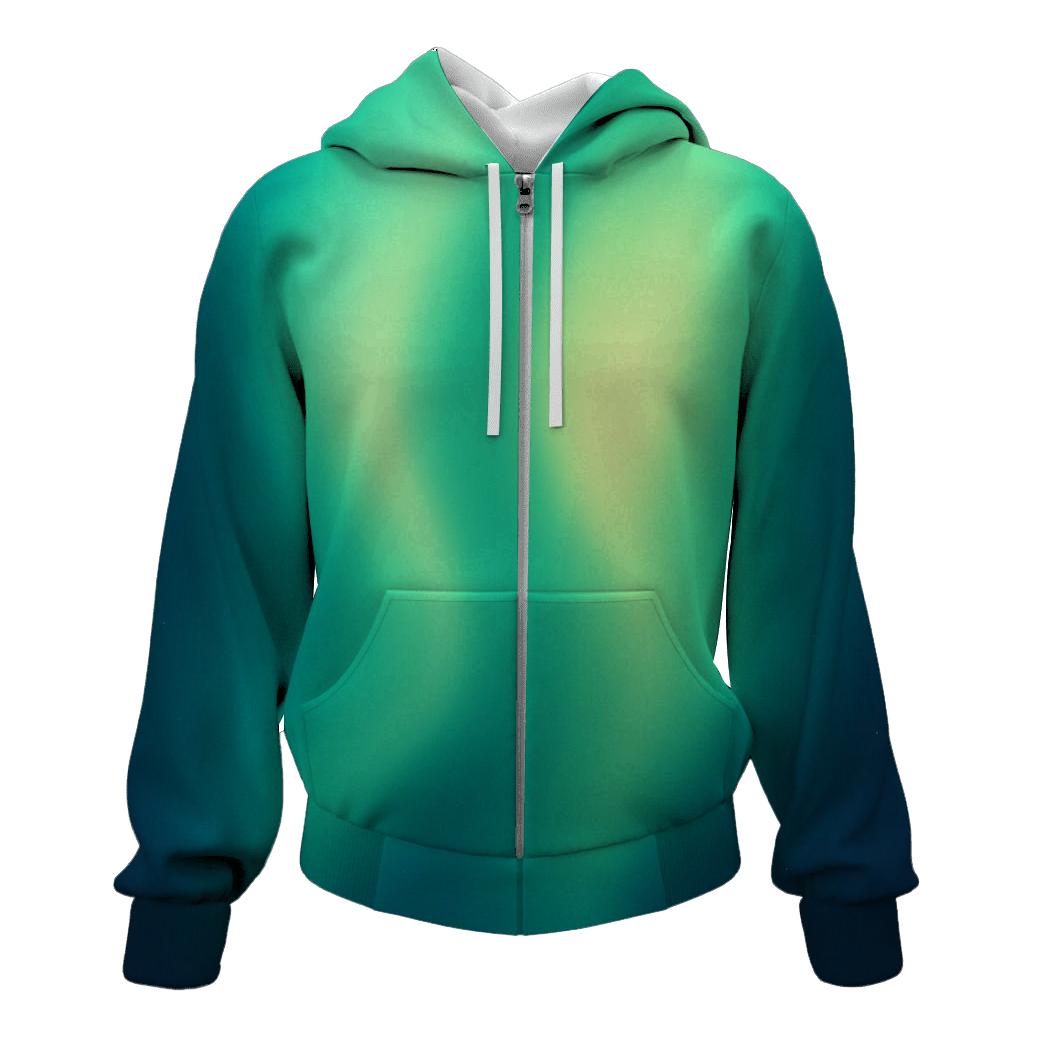 Aurora Drift Mesh Gradient hoodies fashion