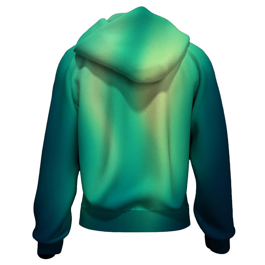 Aurora Drift Mesh Gradient hoodies fashion