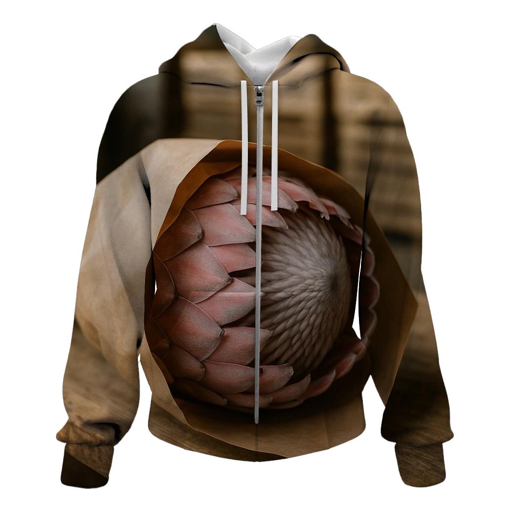 Protea Head In Post Harvest Packing Paper hoodies fashion