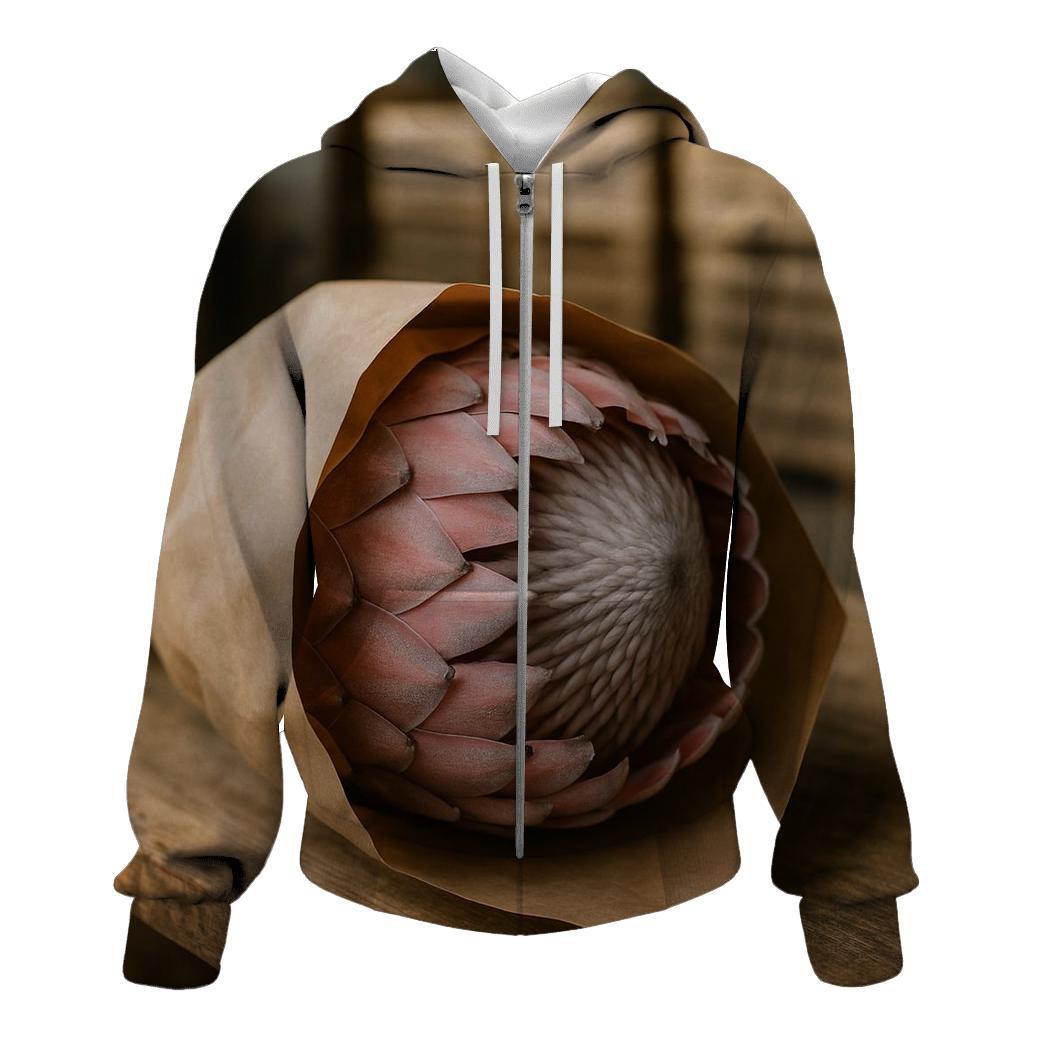 Protea Head In Post Harvest Packing Paper hoodies fashion