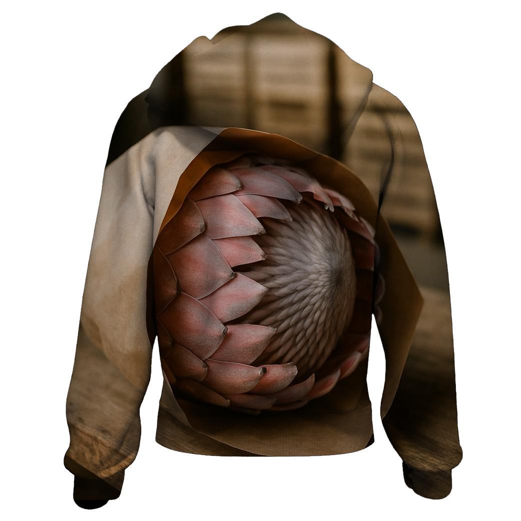Protea Head In Post Harvest Packing Paper hoodies fashion
