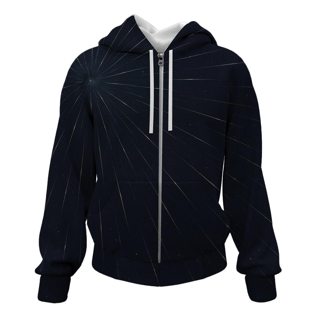 Meteor Radiant Convergence Field graphic hoodies