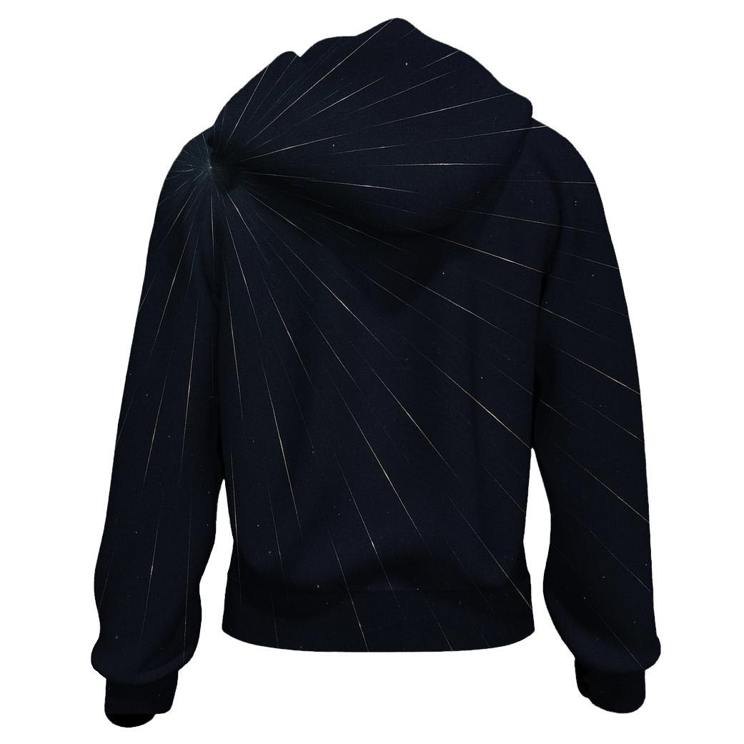 Meteor Radiant Convergence Field graphic hoodies