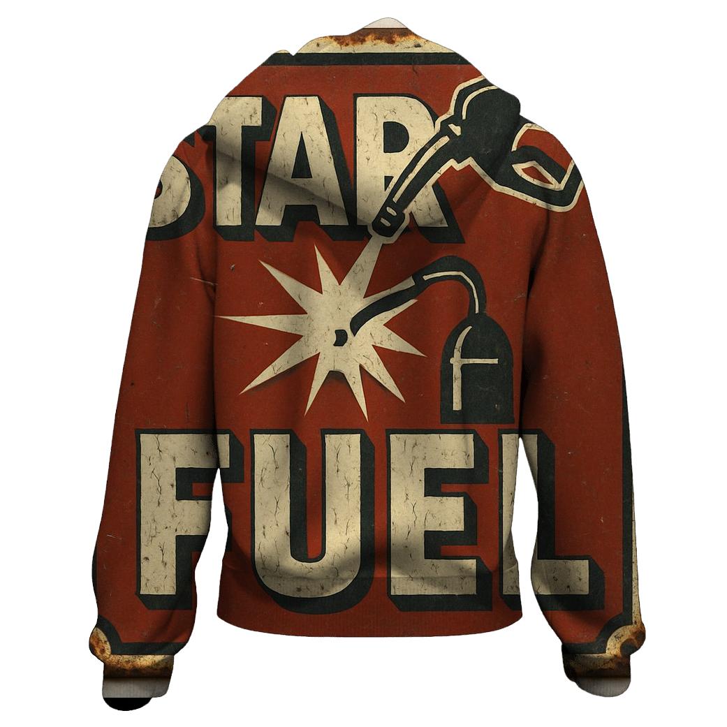 Antique Gas Station Sign For Star Fuel hoodie designs