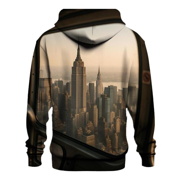 Helicopter Window Reflection Over Midtown hoodie styles