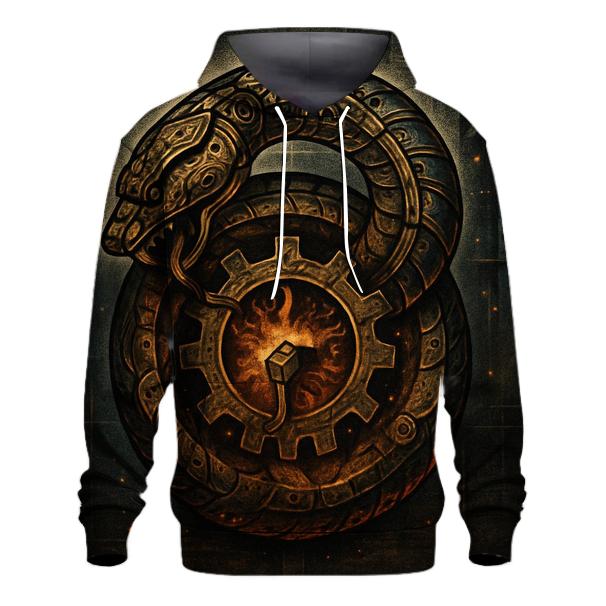 Clockwork Ouroboros Foundry zip-up hoodies
