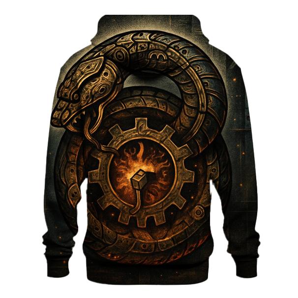 Clockwork Ouroboros Foundry zip-up hoodies