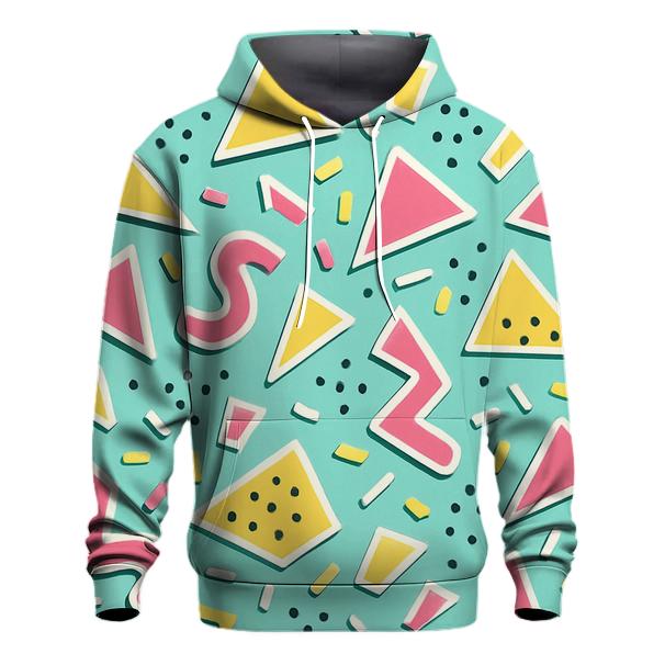Pastel Memphis Sticker Collage heavyweight hoodies