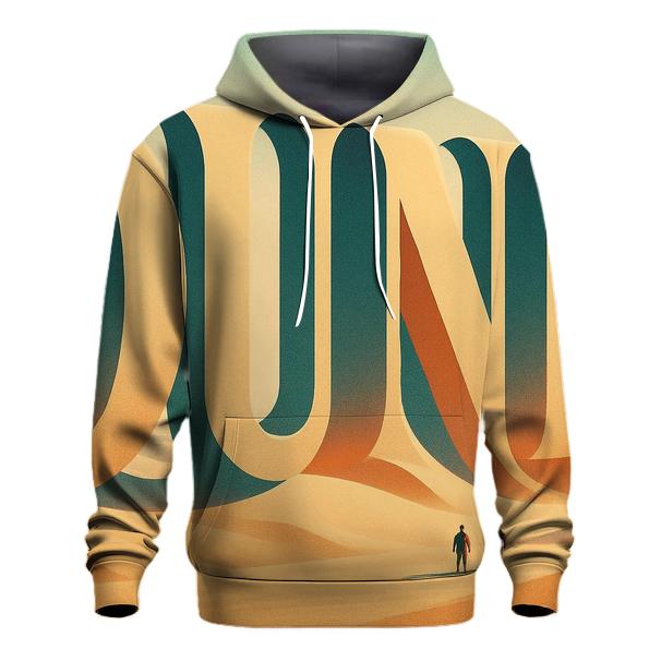 Desert Mirage Typography Dunes custom hoodies