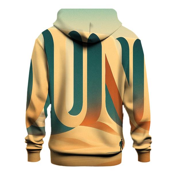 Desert Mirage Typography Dunes custom hoodies